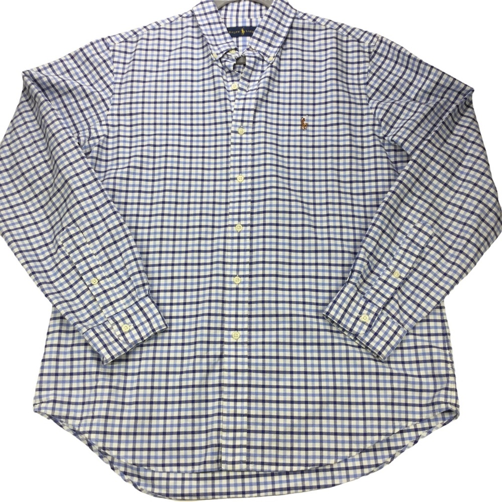 Ralph Lauren plaid oxford shirt, L